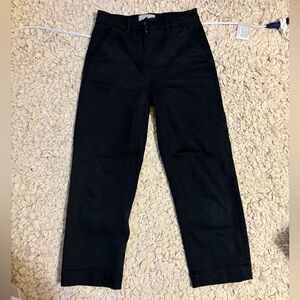 Everlane Black Straight Leg Crop Pant